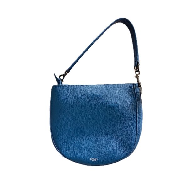 Botkier Beatrice Saddle Bag w Crossbody & Shoulder Straps Peacock Blue NWT - Picture 3 of 9